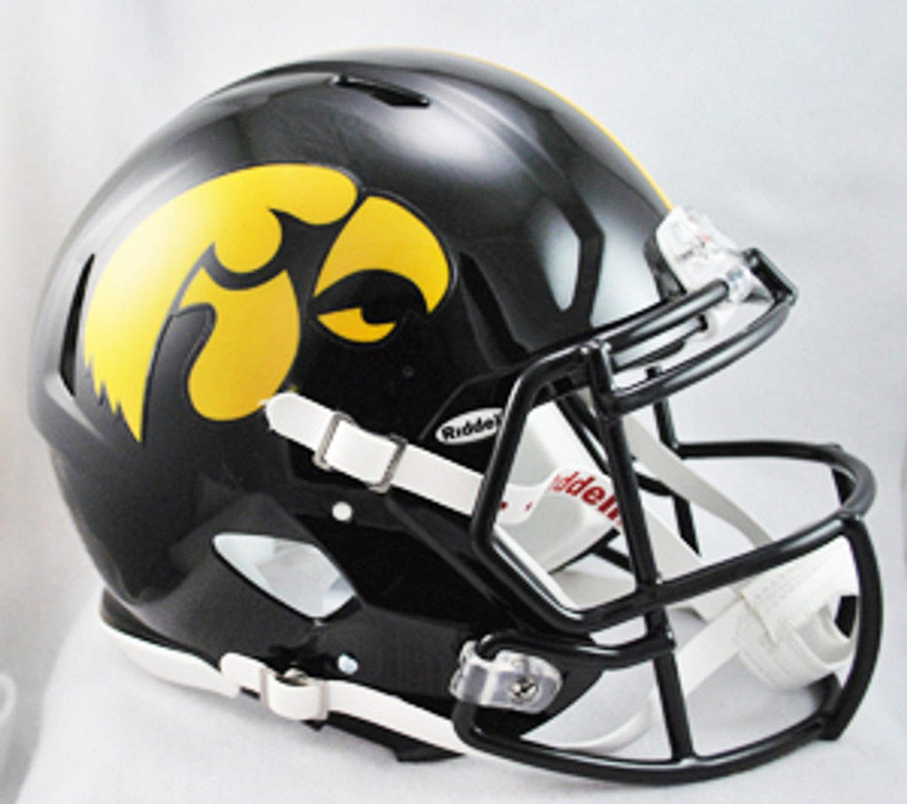 Helmets Full Size Authentic Iowa Hawkeyes Helmet Riddell Authentic Full Size Speed Style 095855326351