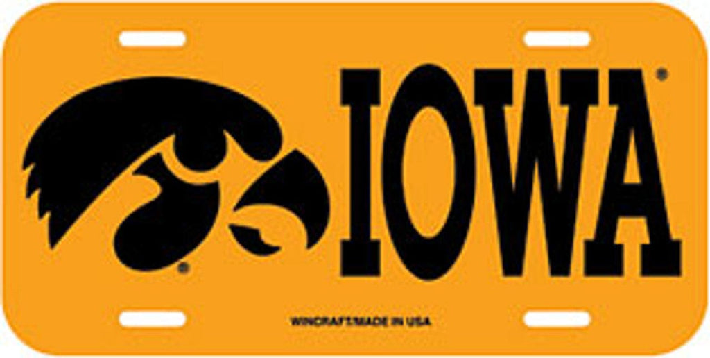 License Plate Plastic Iowa Hawkeyes License Plate 032085900371