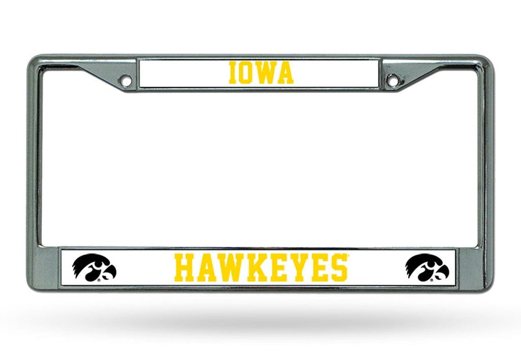 License Frame Chrome Iowa Hawkeyes License Plate Frame Chrome 094746281939