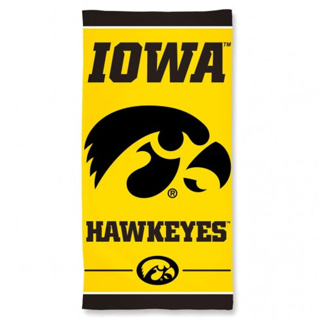 Towel Beach 30x60 Iowa Hawkeyes Towel 30x60 Beach Style 099606188007