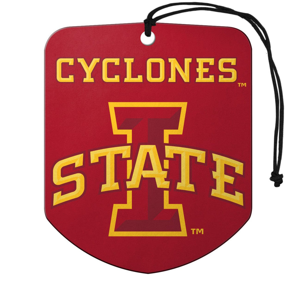 Air Fresheners Iowa State Cyclones Air Freshener Shield Design 2 Pack 681620556261