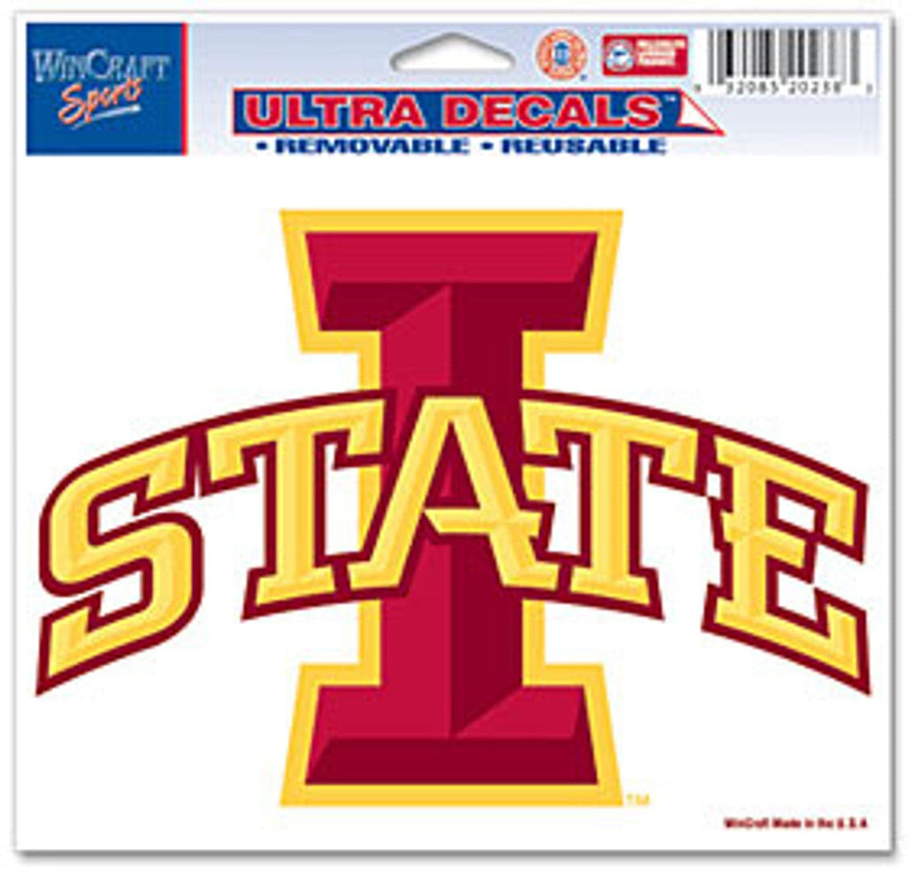 Decal 5x6 Multi Use Color Iowa State Cyclones Decal 5x6 Ultra Color 032085202383