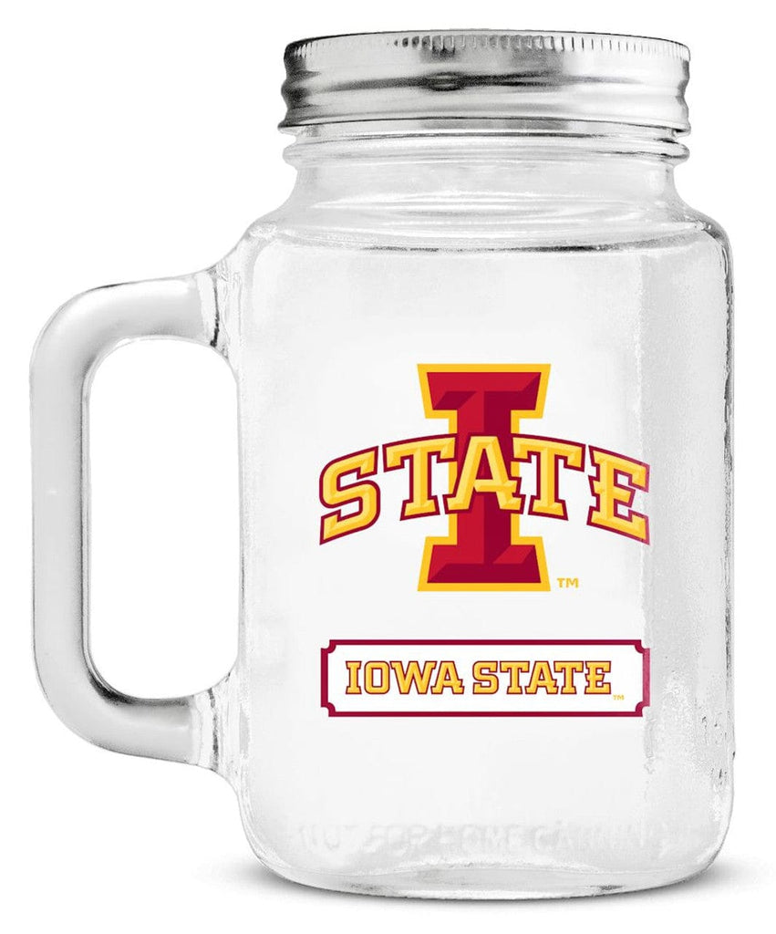 Drink Glass Mason 20 Iowa State Cyclones Mason Jar Glass With Lid 094131020808