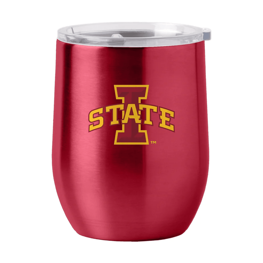 Drinkware Iowa State Cyclones Travel Tumbler 16oz Stainless Steel Curved 806293666578