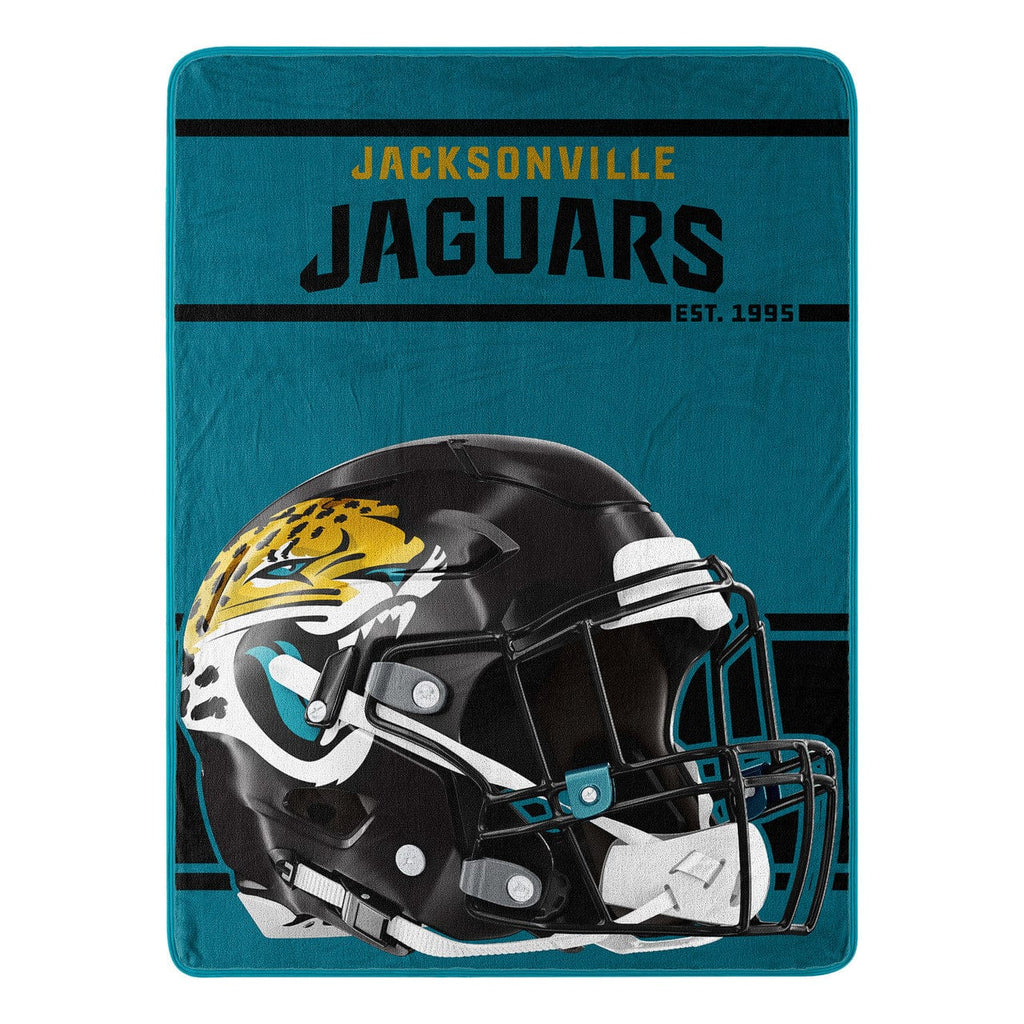 Blankets 46x60 Micro Raschel Jacksonville Jaguars Blanket 46x60 Micro Raschel Run Design Rolled 190604129891