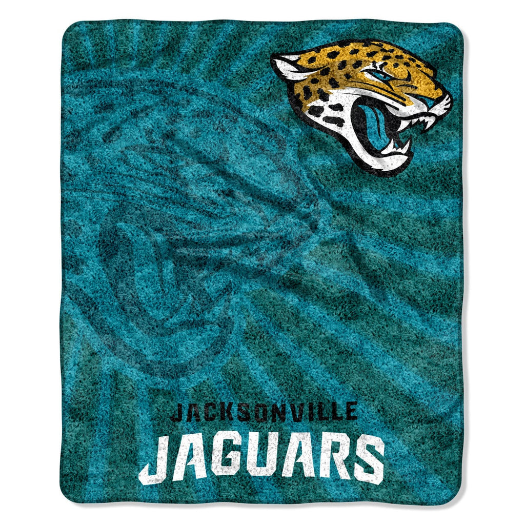 Blankets Polyester Jacksonville Jaguars Blanket 50x60 Sherpa Strobe Design 087918400986