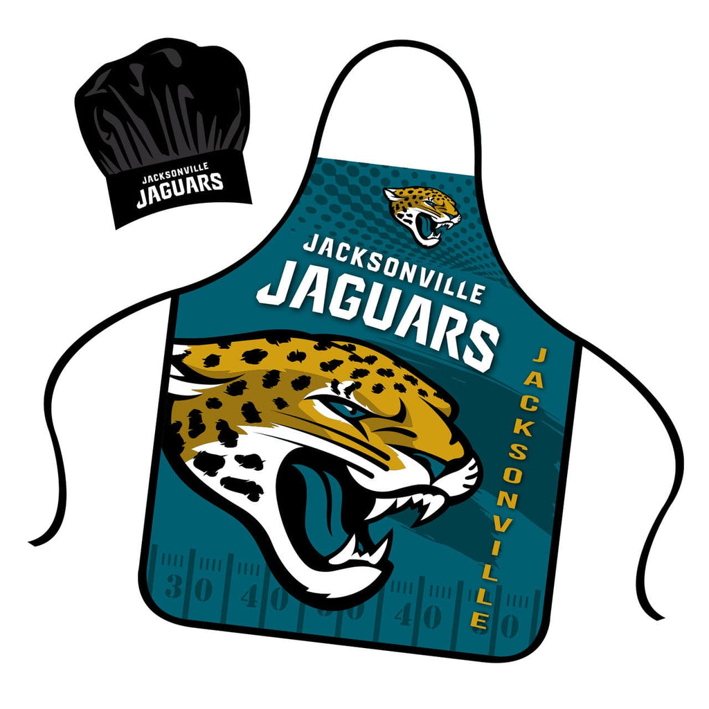 Chef Hat and Apron Sets Jacksonville Jaguars Chef Hat and Apron Set 194688000275