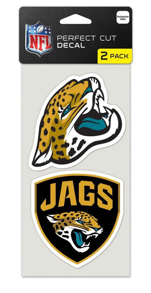 Decal 4x4 Perfect Cut Set of 2 Jacksonville Jaguars Decal 4x4 Perfect Cut Set of 2 032085475718