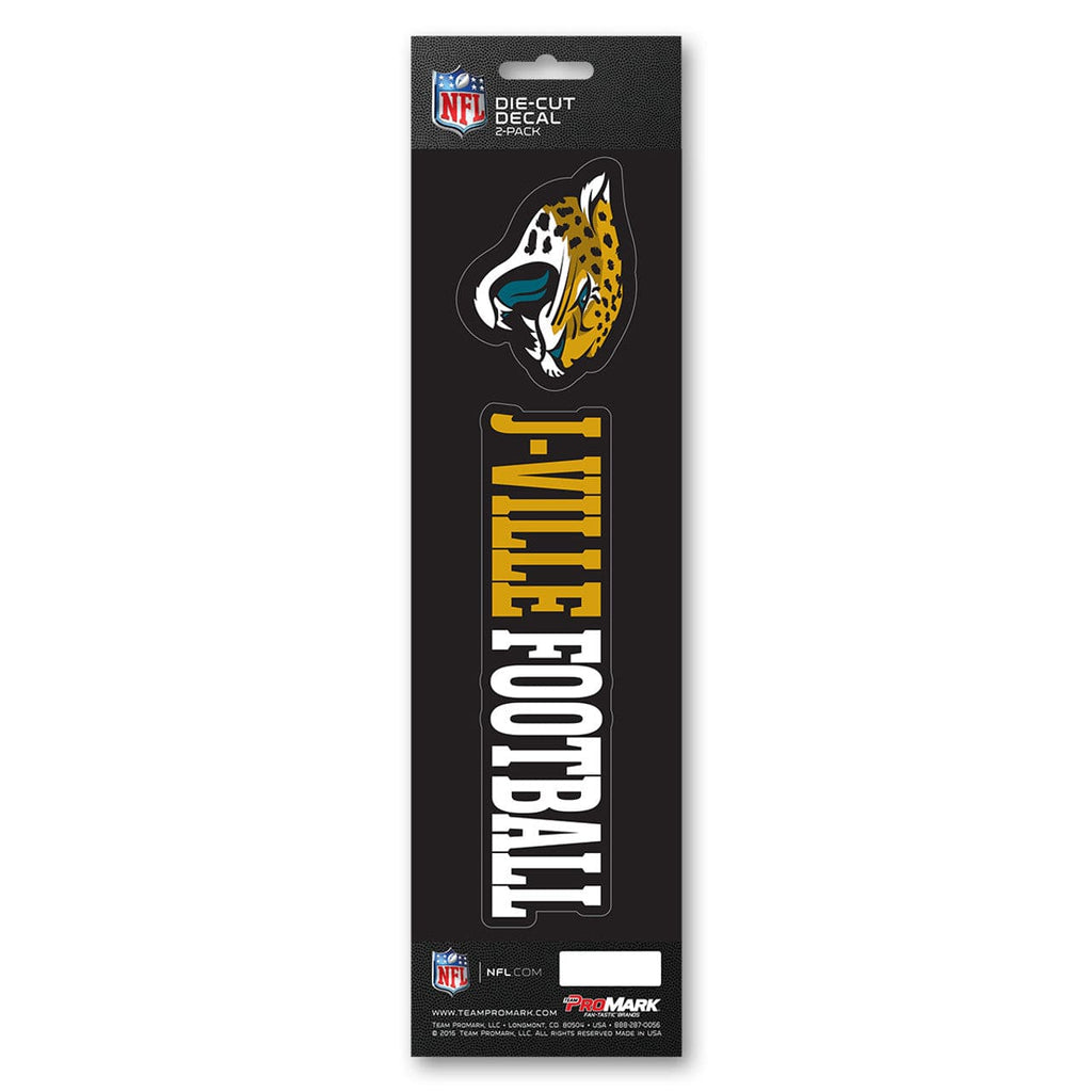 Decal Die Cut Slogan 2 Pack Jacksonville Jaguars Decal Die Cut Slogan Pack 681620291148