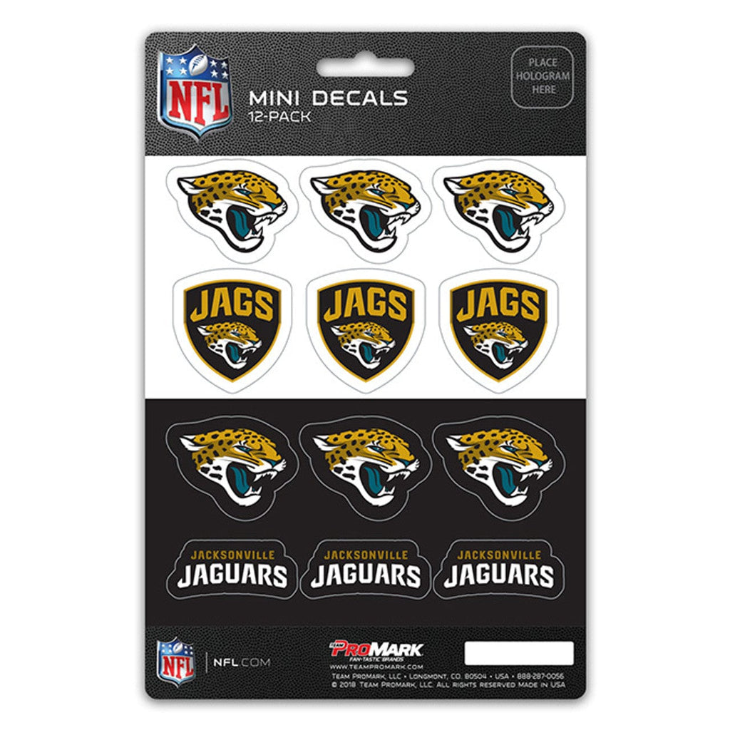 Decal Set Mini 12 Pack Jacksonville Jaguars Decal Set Mini 12 Pack 681620911145