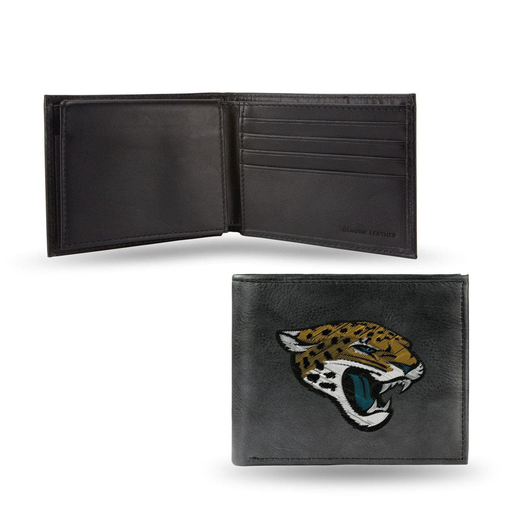 Wallet Leather Billfold Jacksonville Jaguars Embroidered Leather Billfold - Special Order 024994145301