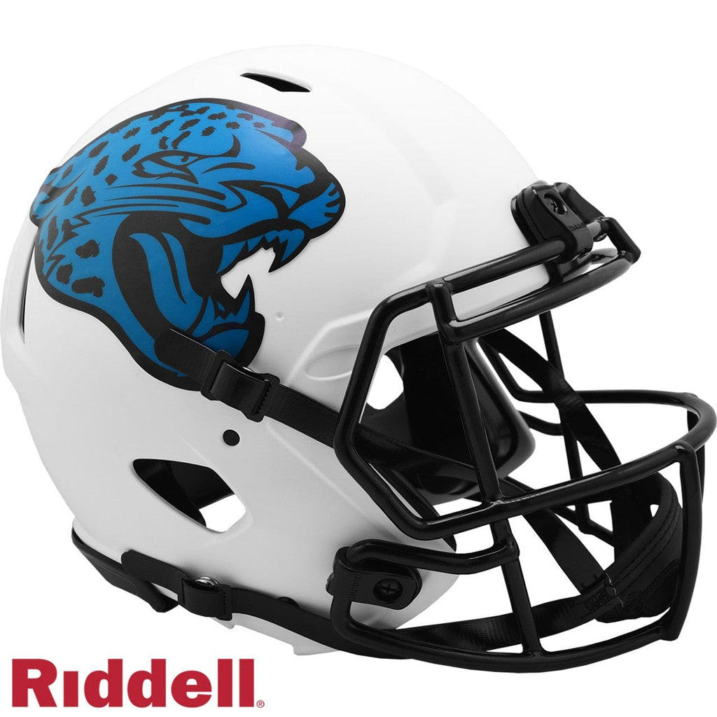 Helmets Full Size Auth Lunar Jacksonville Jaguars Helmet Riddell Authentic Full Size Speed Style Lunar Eclipse Alternate 095855626666