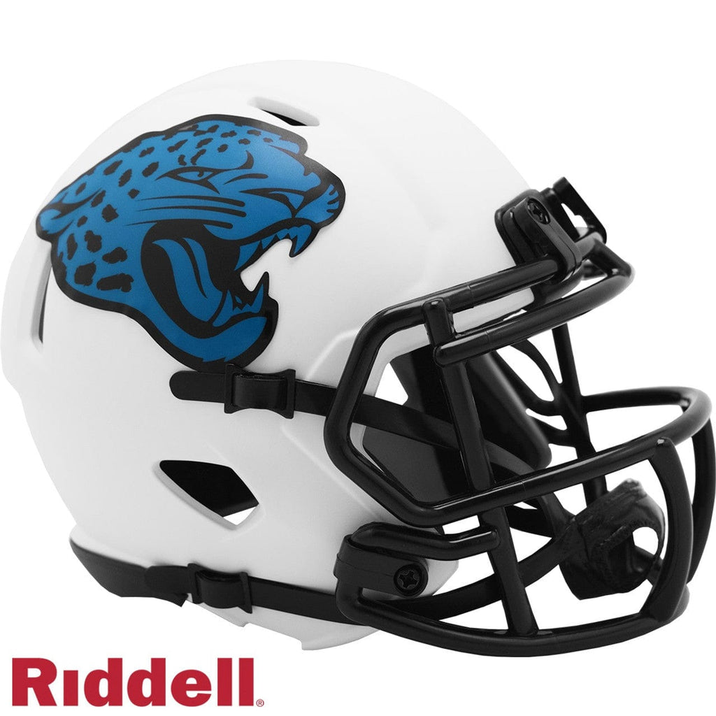 Helmets Mini Lunar Jacksonville Jaguars Helmet Riddell Replica Mini Speed Style Lunar Eclipse Alternate 095855609645