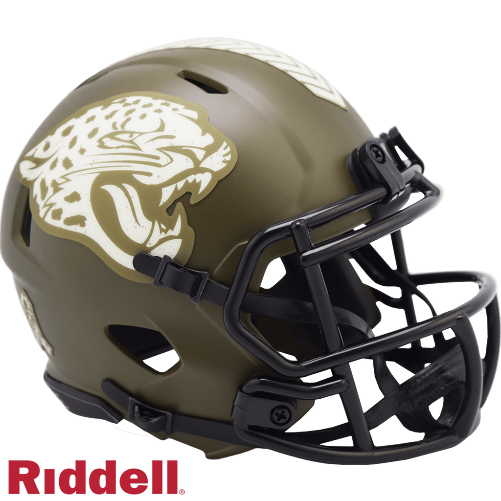 Salute to Service Helmets Jacksonville Jaguars Helmet Riddell Replica Mini Speed Style Salute To Service 095855633725