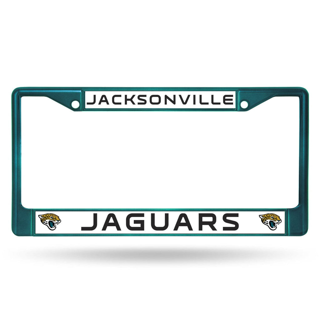 License Frame Metal Jacksonville Jaguars License Plate Frame Metal Aqua 094746964641