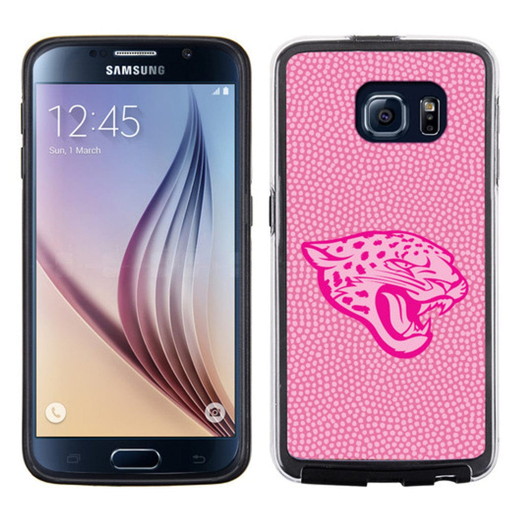 Jacksonville Jaguars Jacksonville Jaguars Phone Case Pink Football Pebble Grain Feel Samsung Galaxy S6 CO 637057008330