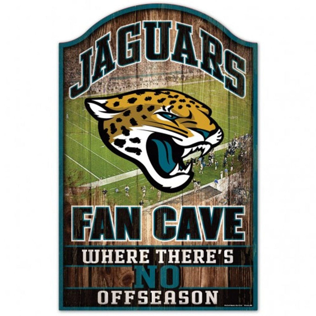 Sign 11x17 Fan Cave Jacksonville Jaguars Sign 11x17 Wood Fan Cave Design 032085054739