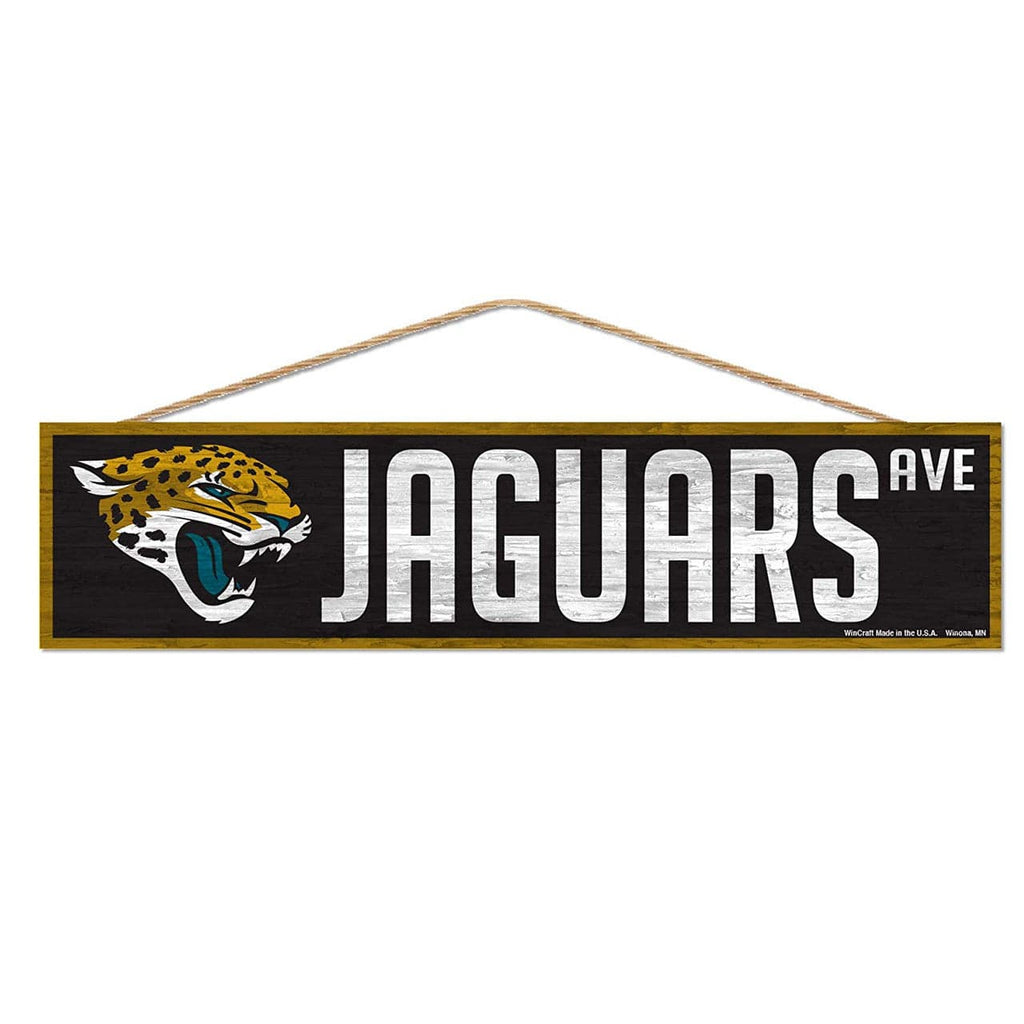 Sign 4x17 Avenue Jacksonville Jaguars Sign 4x17 Wood Avenue Design 032085961679