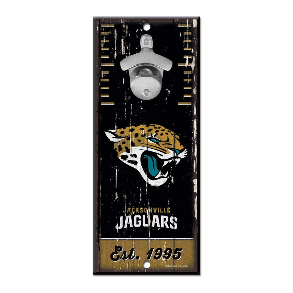 Sign 5x11 Bottle Opener Jacksonville Jaguars Sign Wood 5x11 Bottle Opener 032085591999