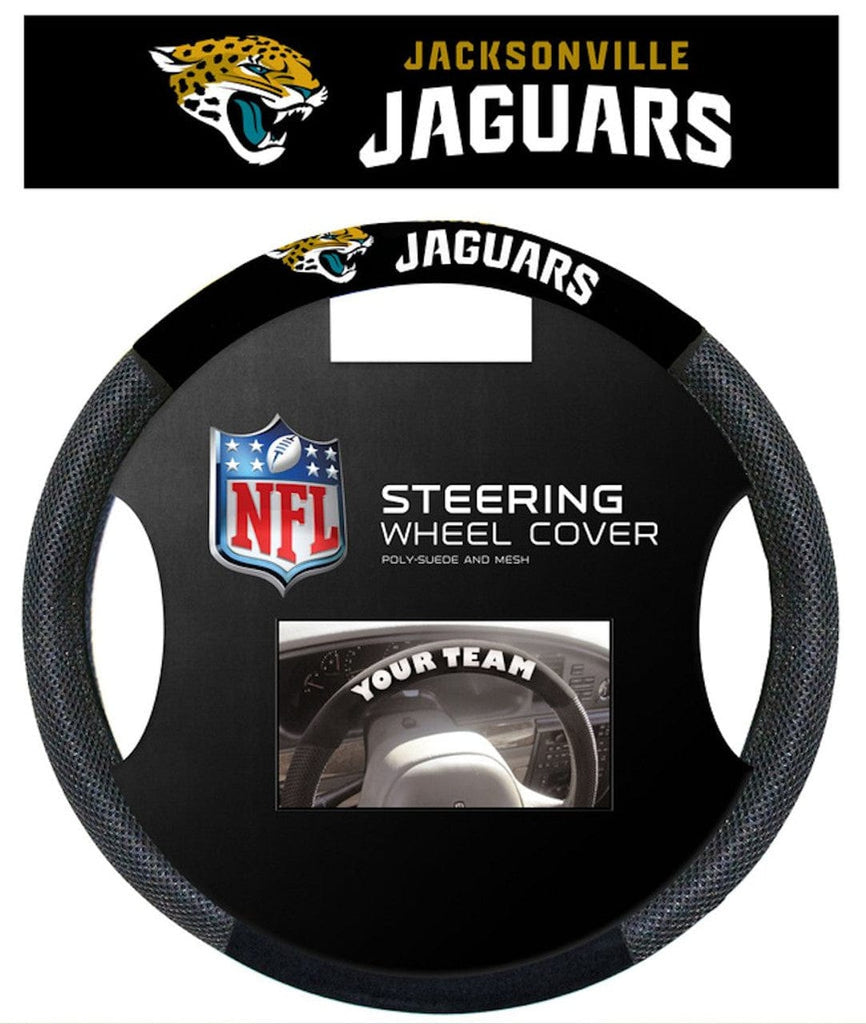 Jacksonville Jaguars Jacksonville Jaguars Steering Wheel Cover Mesh Style CO 023245985369