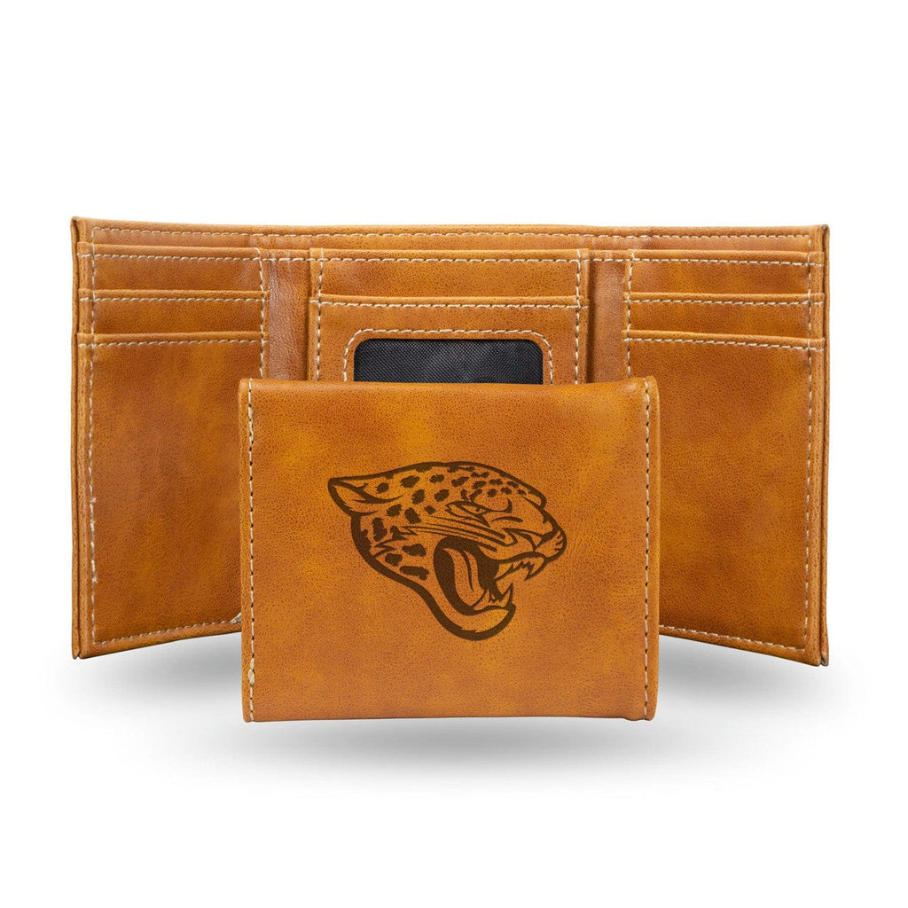 Wallets Jacksonville Jaguars Wallet Trifold Laser Engraved 767345899460