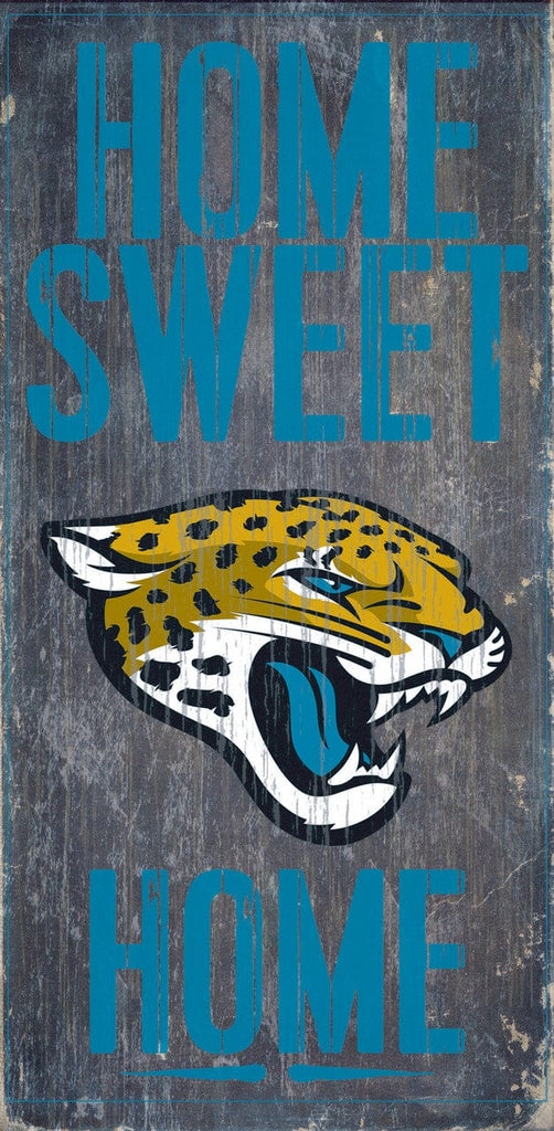 Sign 6x12 Home Sweet Home Jacksonville Jaguars Wood Sign - Home Sweet Home 6"x12" 878460048432