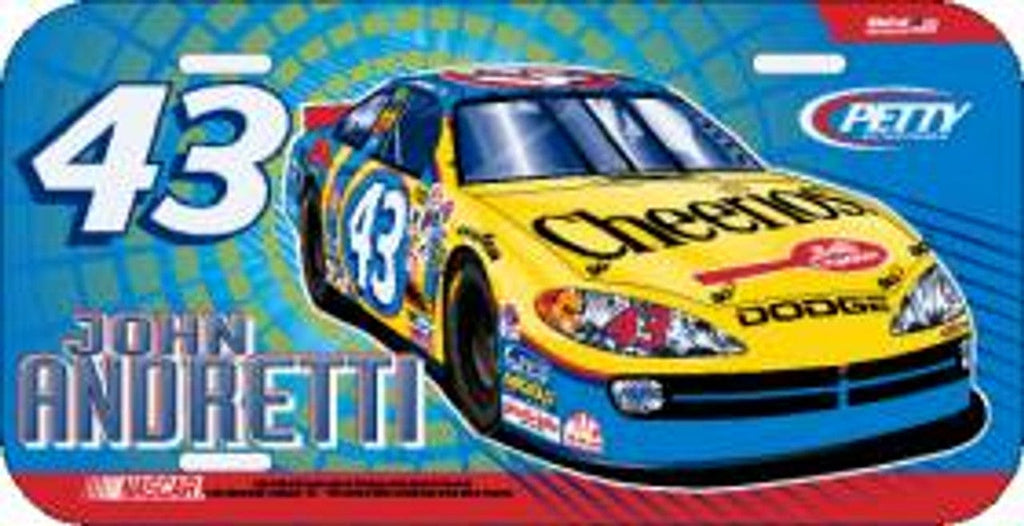 Close-Outs John Andretti License Plate Plastic CO 032085947406