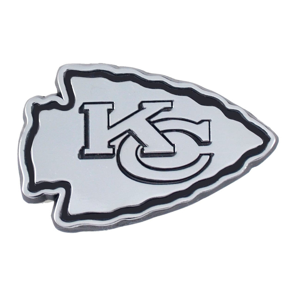 Kansas City Chiefs Kansas City Chiefs Auto Emblem Premium Metal Chrome 842281113754