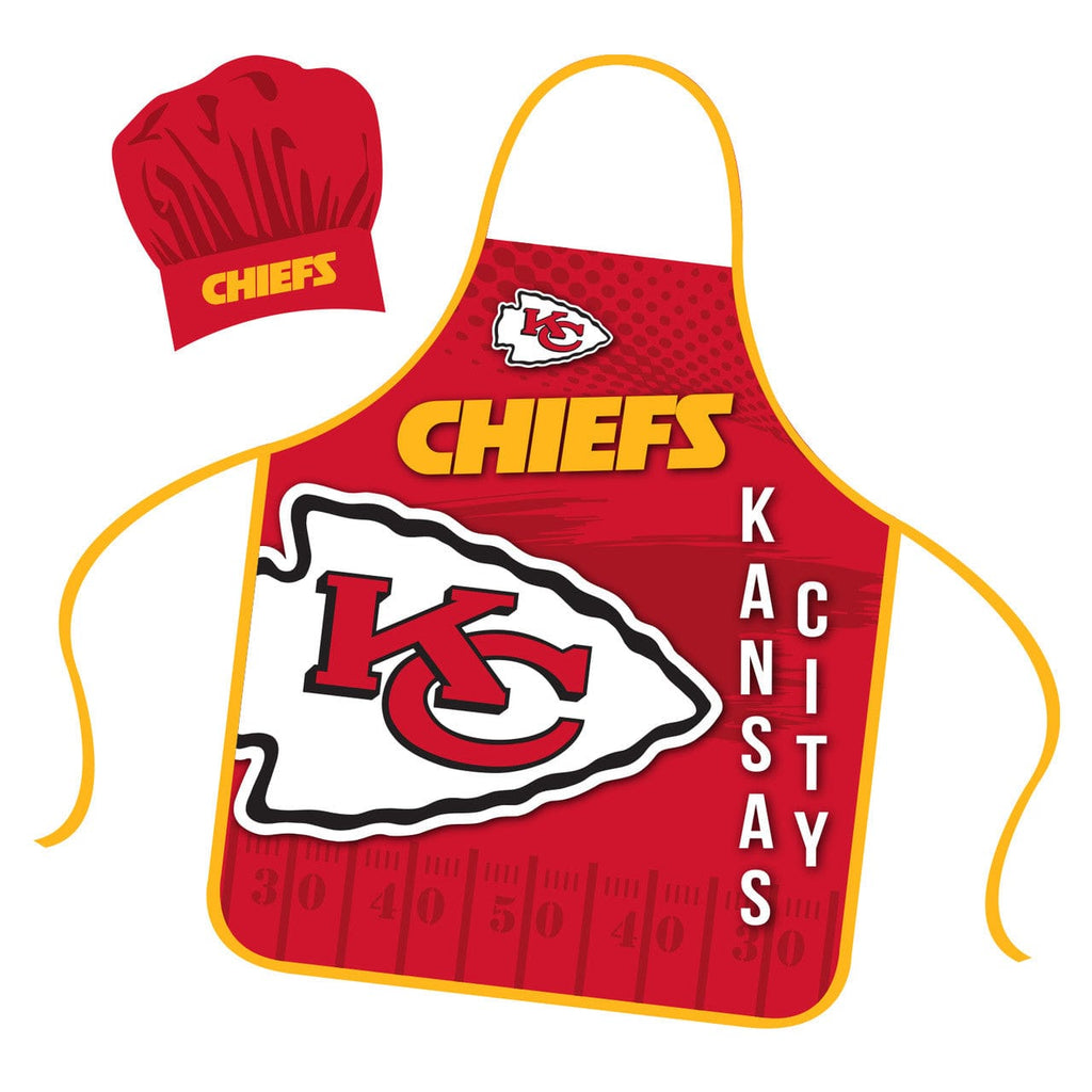 Chef Hat and Apron Sets Kansas City Chiefs Chef Hat and Apron Set 194688000282