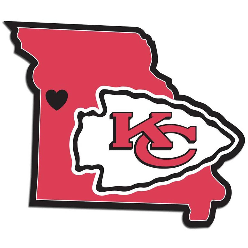 Decal Home State Pride Style Kansas City Chiefs Decal Home State Pride 754603668203