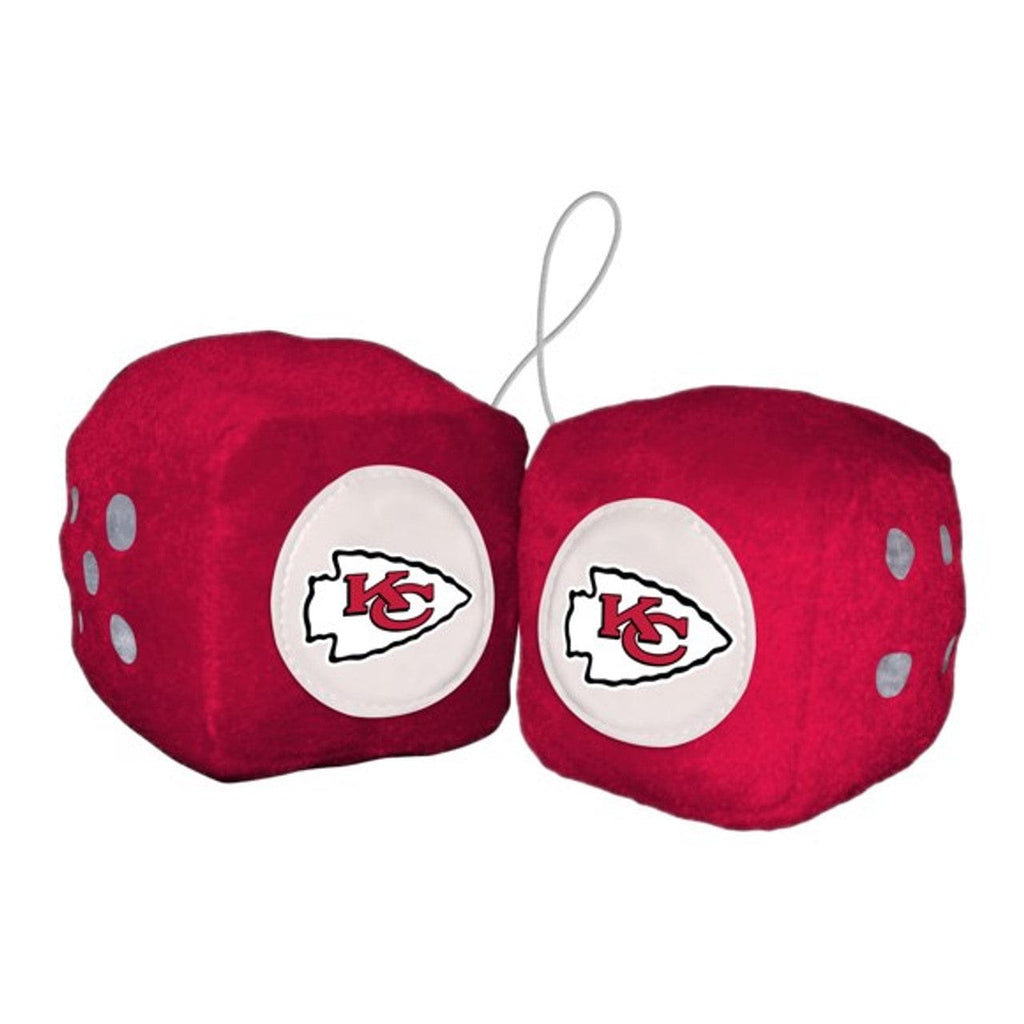 Fuzzy Dice Kansas City Chiefs Fuzzy Dice 681620022124