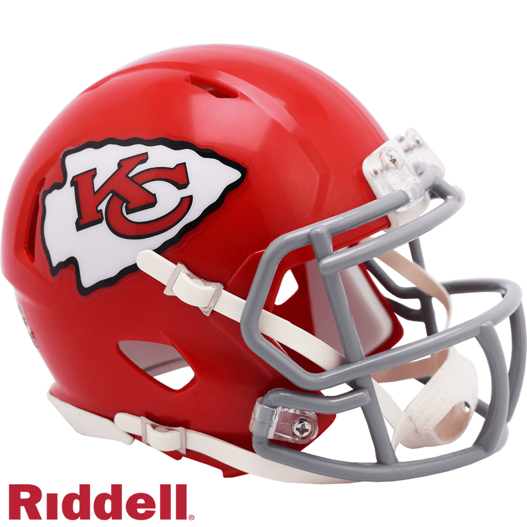 Throwback Speed Helmets Kansas City Chiefs Helmet Riddell Replica Mini Speed Style 1963-1973 T/B 095855633954