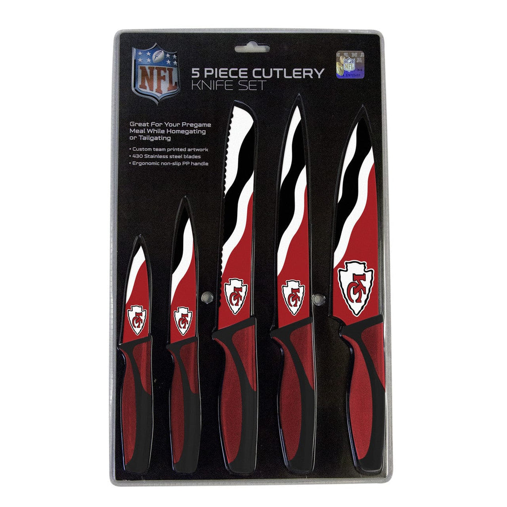 Knife Set Kitchen 5 Pack Kansas City Chiefs Knife Set - Kitchen - 5 Pack 771831112162