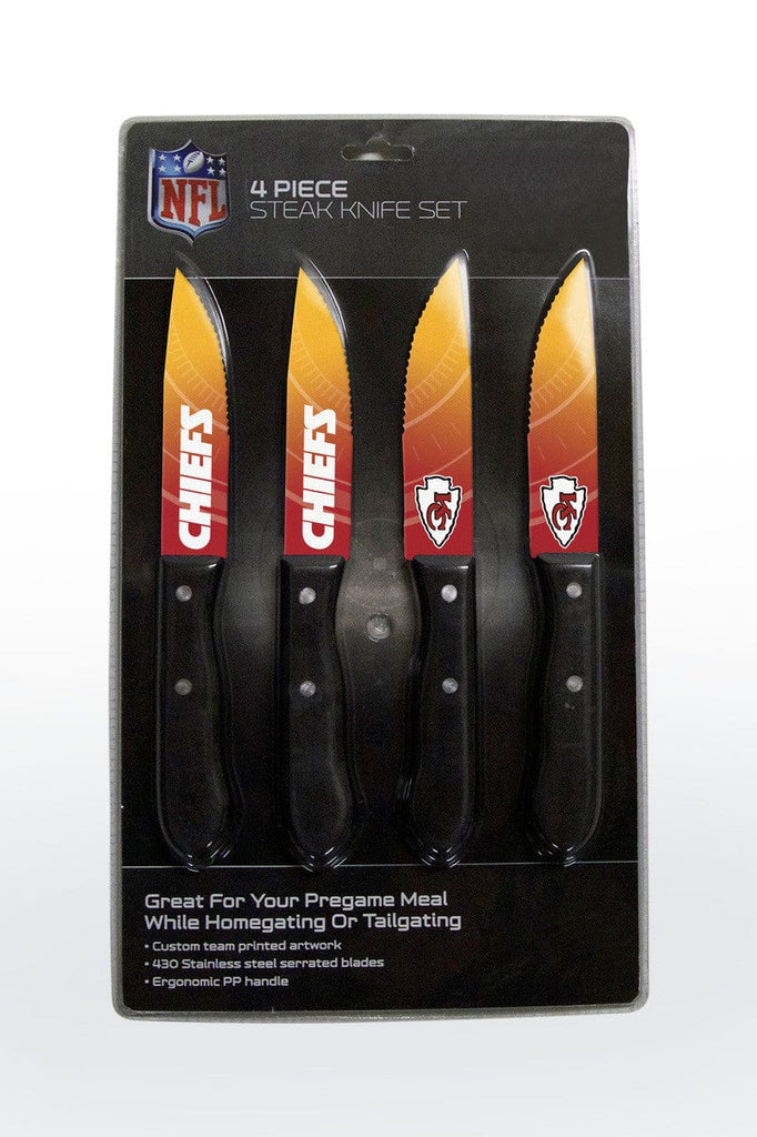 Knife Set Steak 4 Pack Kansas City Chiefs Knife Set - Steak - 4 Pack 771831102163