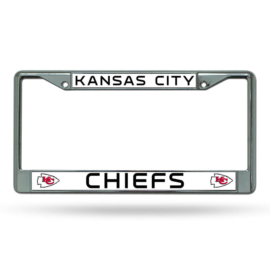 License Frame Chrome Kansas City Chiefs License Plate Frame Chrome 094746099442