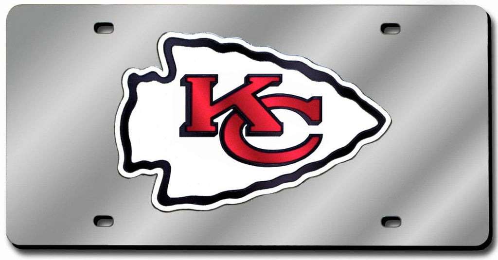 License Plate Laser Cut Kansas City Chiefs License Plate Laser Cut Silver 094746138240