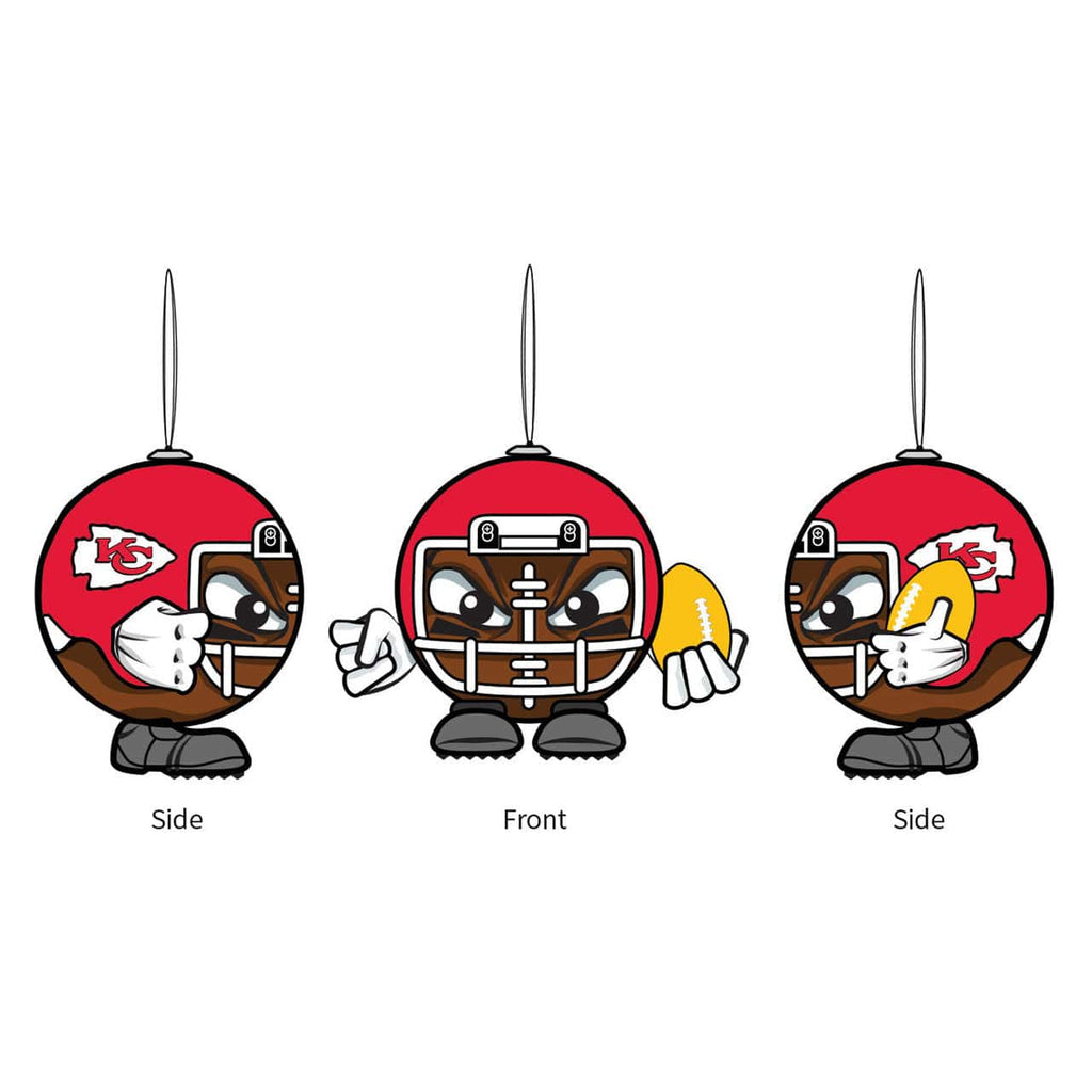 Ornament Ball Head Kansas City Chiefs Ornament Ball Head 801946165880