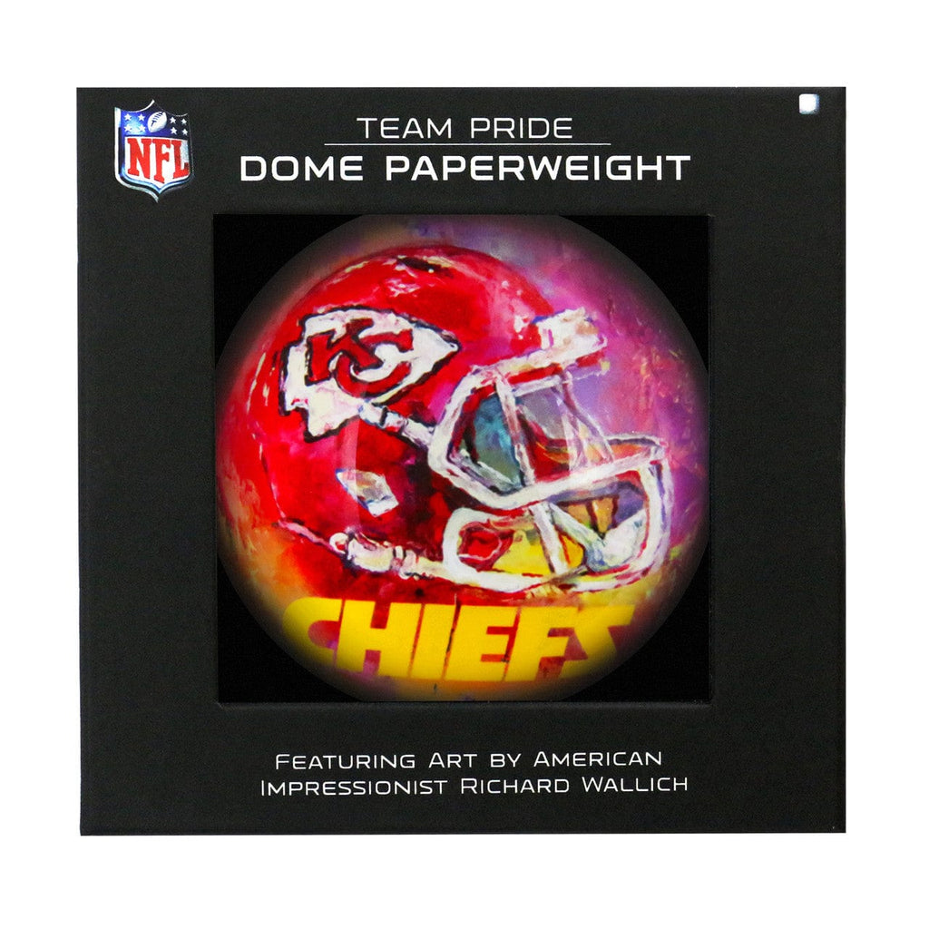 Paperweight Domed Kansas City Chiefs Paperweight Domed 810079446346