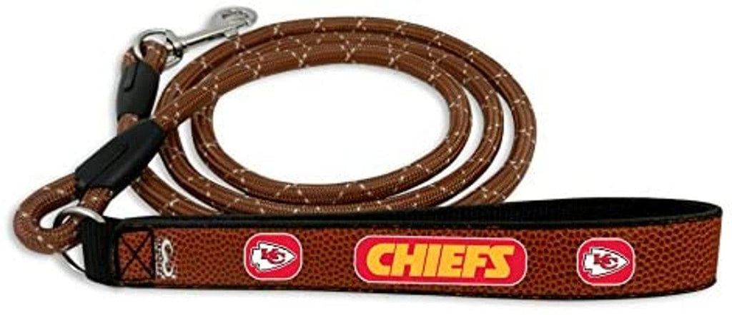 Pet Collar Large Kansas City Chiefs Pet Leash Leather Frozen Rope Football Size Large 814428020881