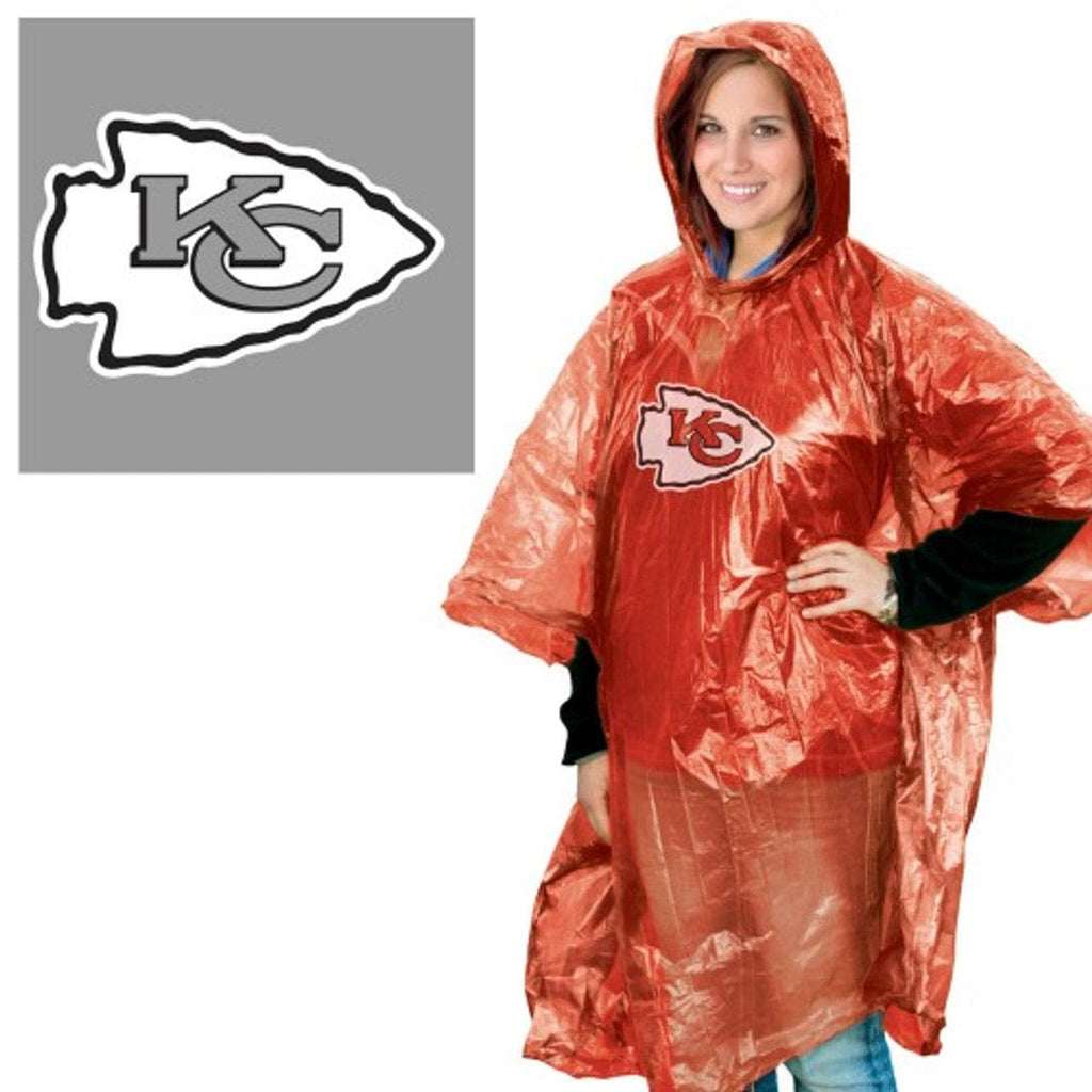 Rain Ponchos Kansas City Chiefs Rain Poncho 099606252043