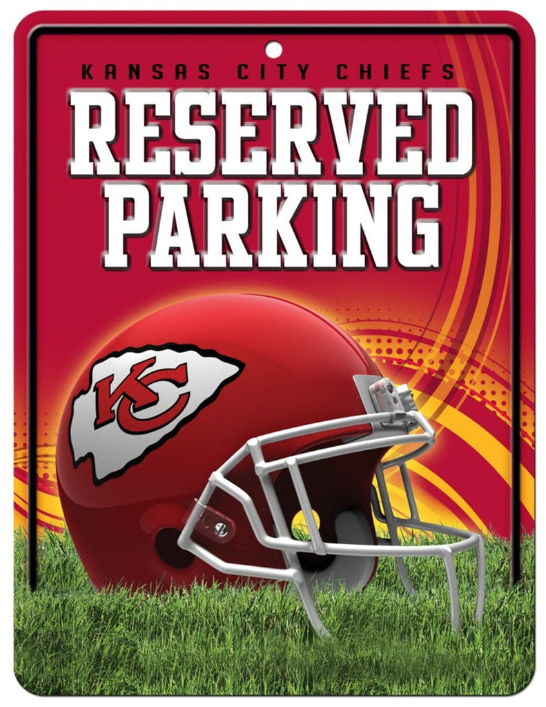 Sign Metal Parking Kansas City Chiefs Sign Metal Parking 094746549817