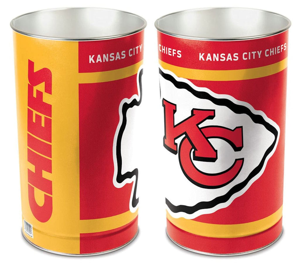 Wastebasket Kansas City Chiefs Wastebasket 15 Inch 010943820214