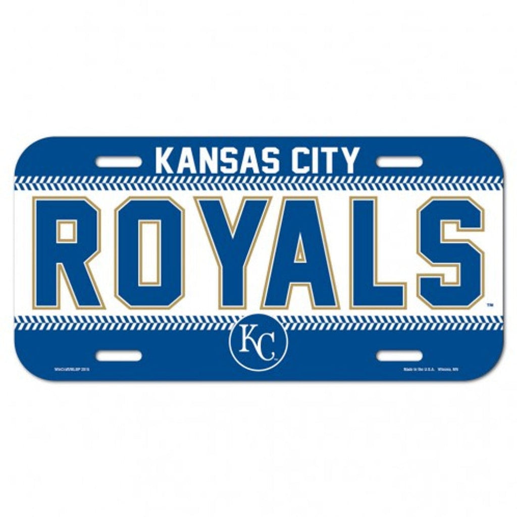 License Plate Plastic Kansas City Royals License Plate 032085869296