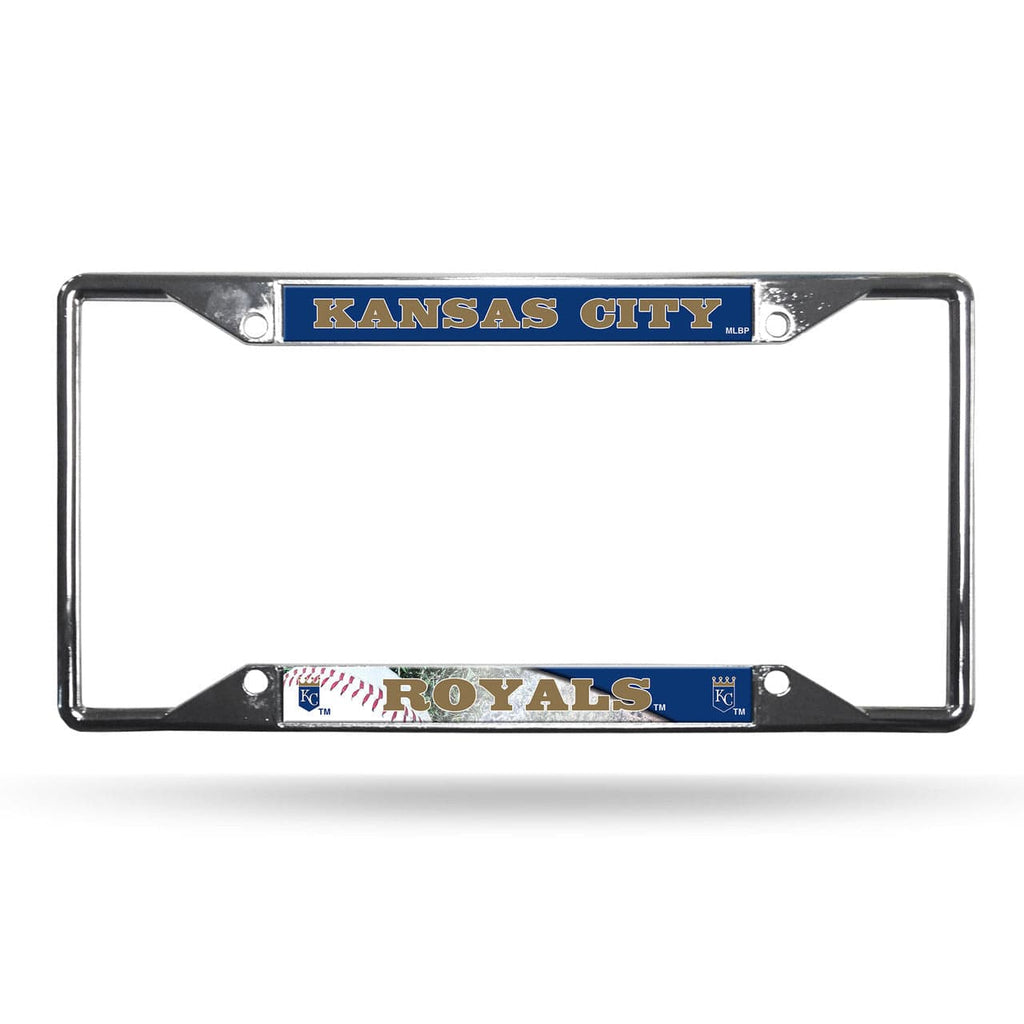 License Frame Chrome EZ Kansas City Royals License Plate Frame Chrome EZ View 767345135070