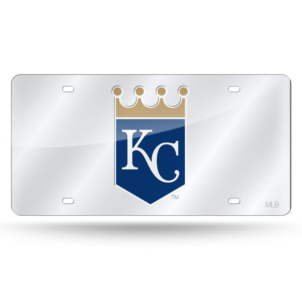 License Plate Laser Cut Kansas City Royals License Plate Laser Cut Silver 611407215722