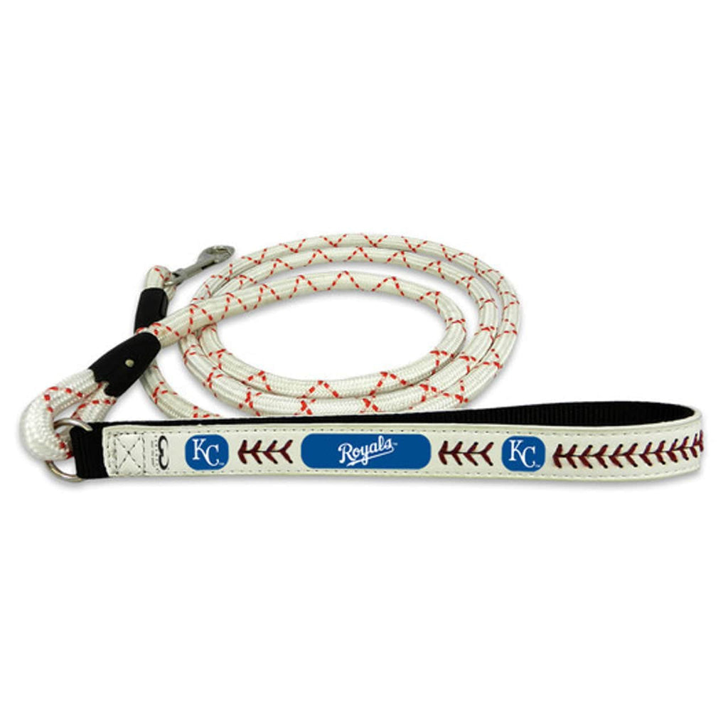 Kansas City Royals Kansas City Royals Pet Leash Frozen Rope Baseball Leather Size Medium CO 814067028859