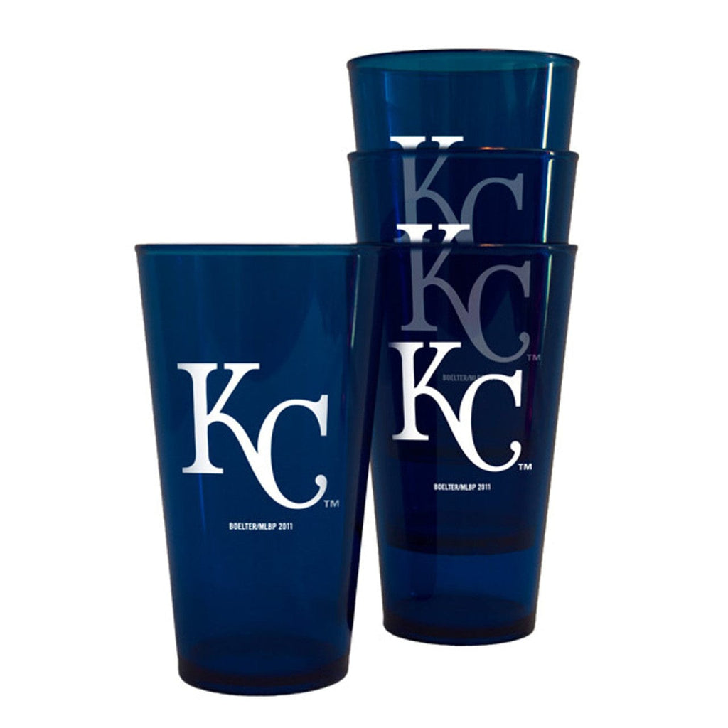 Drink Pilsner Plastic Kansas City Royals Plastic Pint Glass Set 842451097983