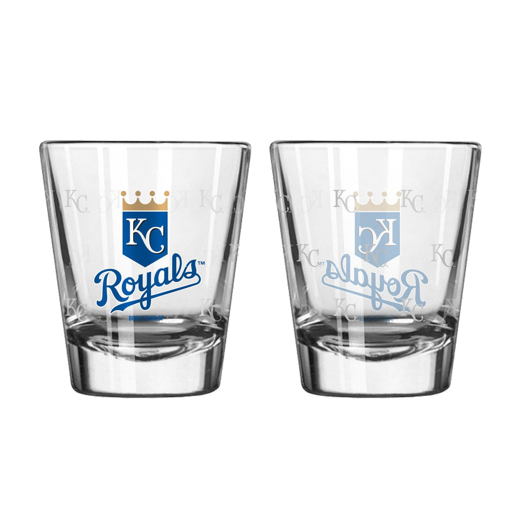 Drink Glass Shot 2 2 Pack Kansas City Royals Shot Glass - 2 Pack Satin Etch 842451089131