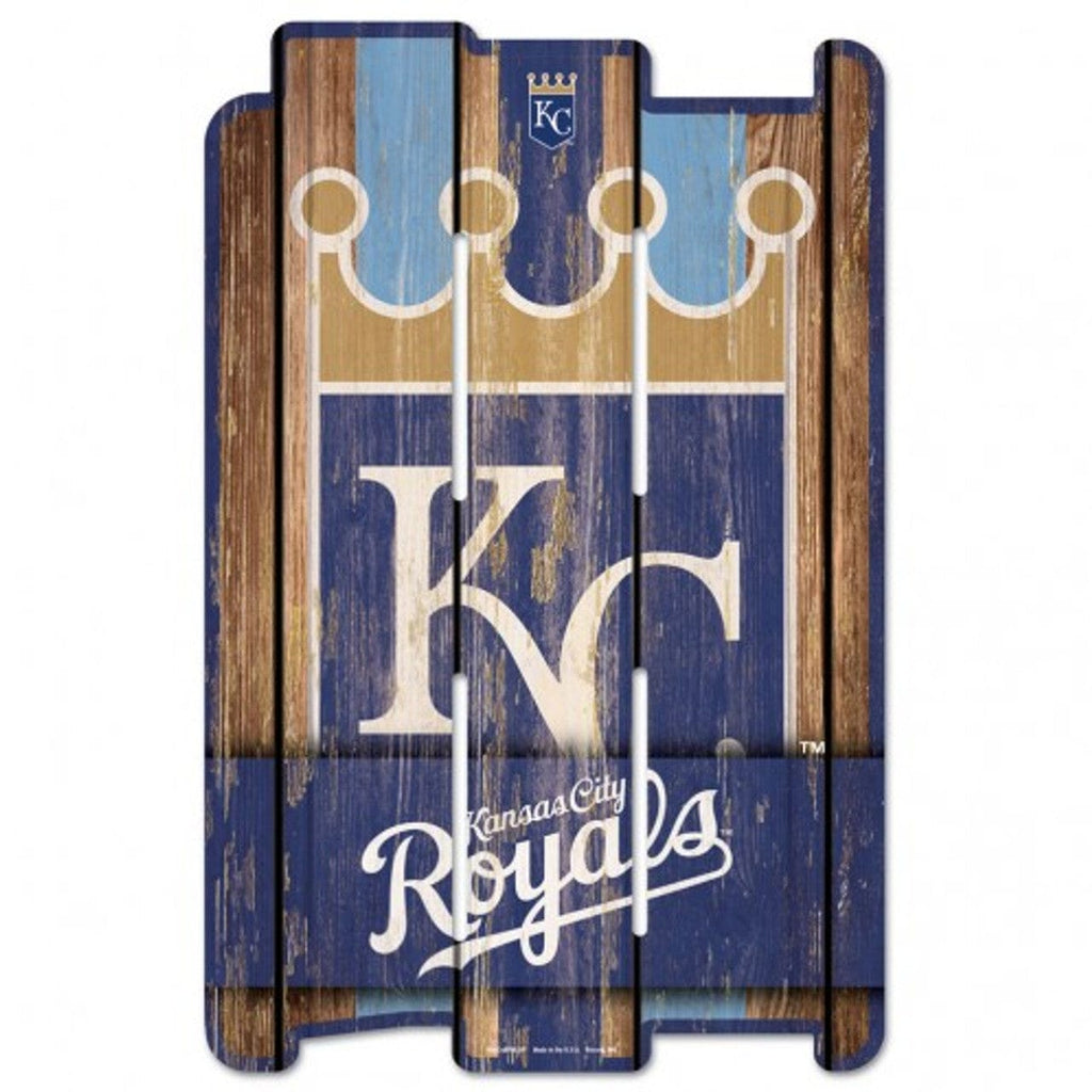 Sign 11x17 Fence Kansas City Royals Sign 11x17 Wood Fence Style 032085018786