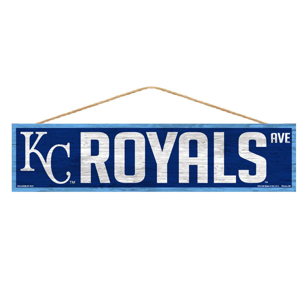 Sign 4x17 Avenue Kansas City Royals Sign 4x17 Wood Avenue Design 032085623423